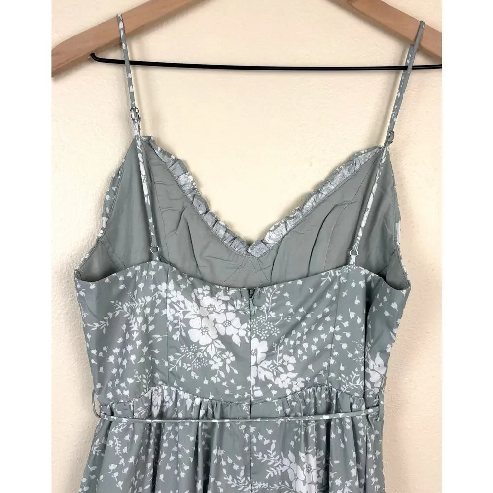 NWT Hello Molly Good Friend Midi Dress Size Medium / 6 in Sage - Picture 13 of 14